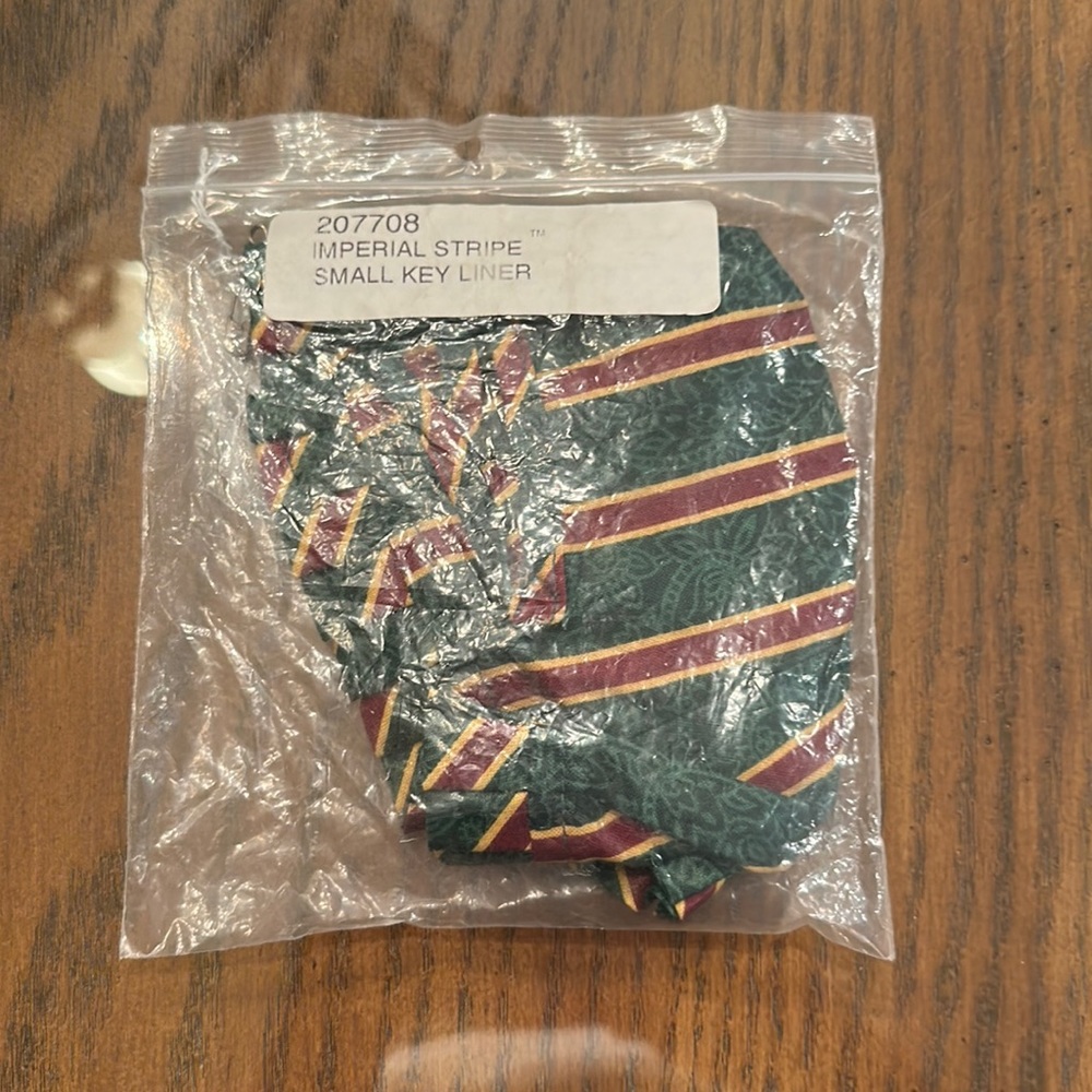 Longaberger Imperial Stripe Small Key Basket Liner